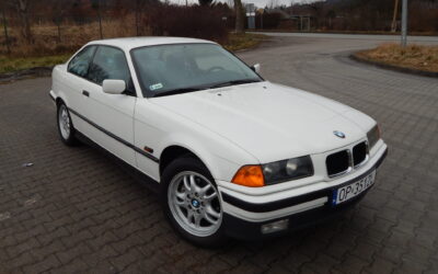 BMW E36 320I COUPE WHITE BIAŁE