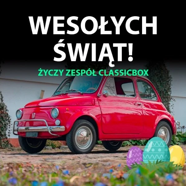 🐣🚗 Wesołych Świąt Wielkanocnych! 🚗🐣
Niech Wasze klasyki budzą się do życia po zimowym śnie, błyszczą w wiosennym słońcu i są gotowe na nowe trasy pełne niezapomnianych przygód! 🚘✨